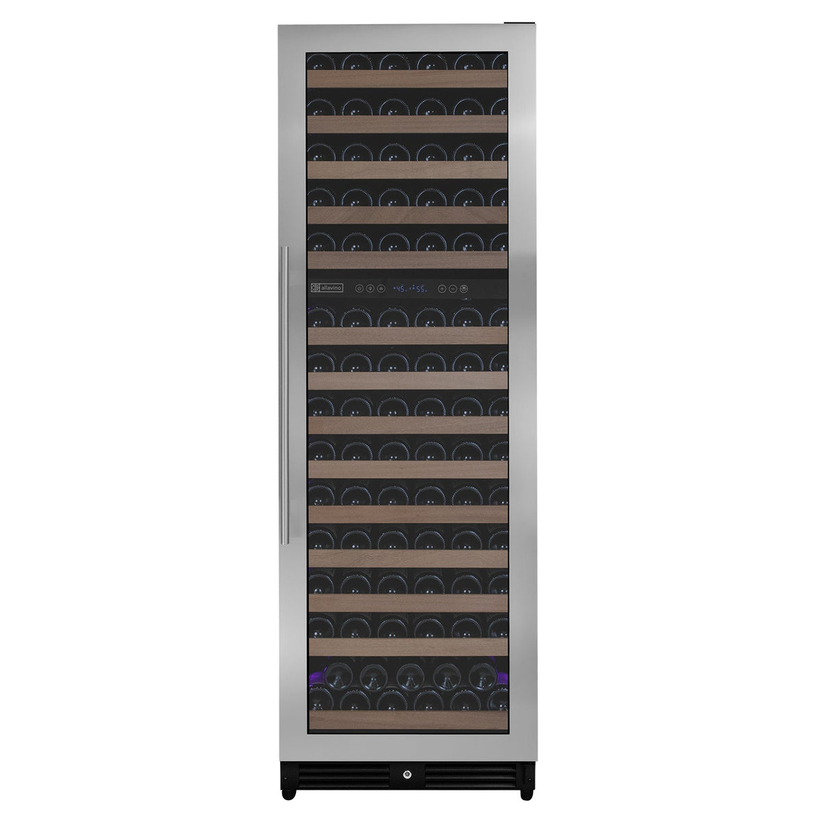 Allavino Reserva Series 154 Bottle Dual Zone Built-in Wine Right Hinge Refrigerator with Stainless Steel Door
