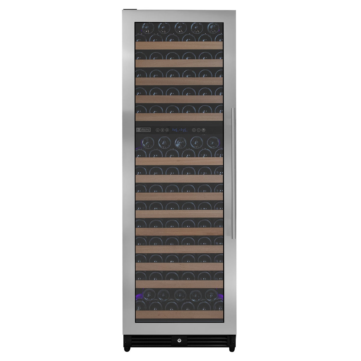 Allavino Reserva Series 172 Bottle Dual Zone Built-In Wine Left Hinge Refrigerator with Stainless Steel Door
